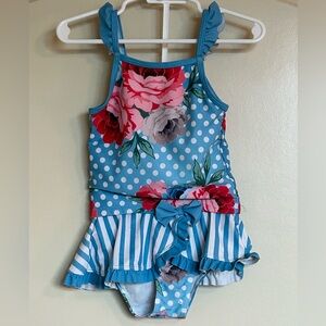 Sz18M Milly Loves Lily Periwinkle Blossom Swimsuit